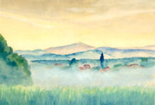 Aquarell von Heinrich Müller - Kunstmaler
